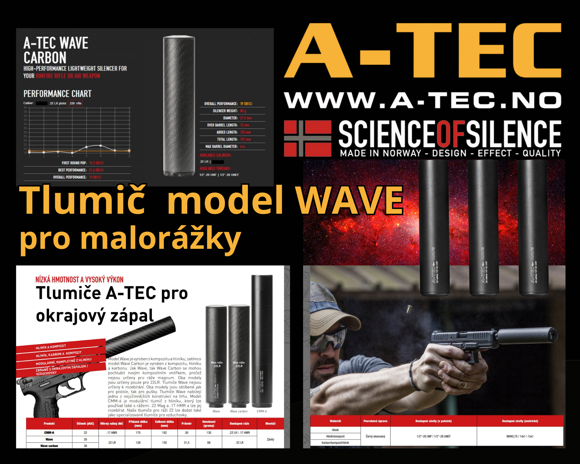 Tlumič  Model Wave 2